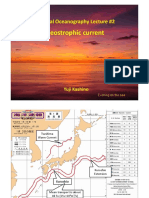 Lecture Note-2 Geostropic Current (Kashino) - 2021