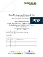 Clean Hydrogen-Rich Synthesis Gas