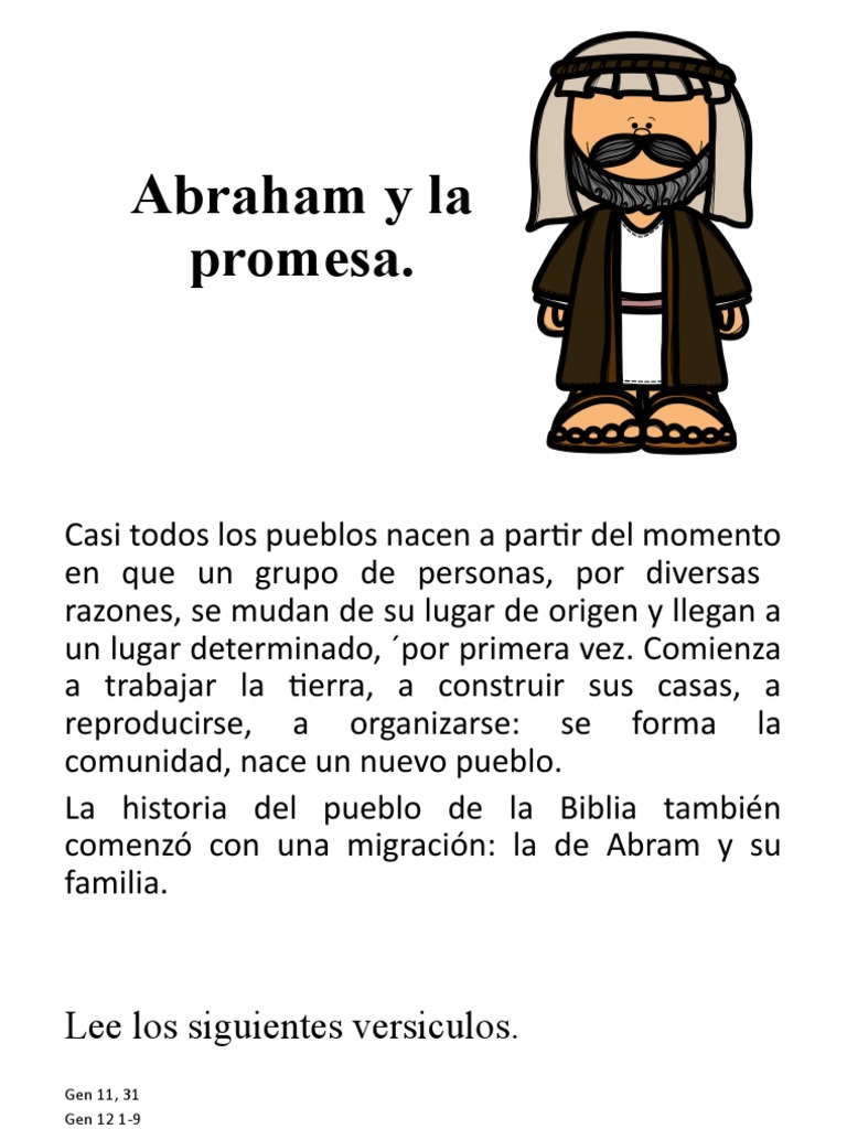 La Promesa de Dios a Abraham | PDF | Abrahán | Creencia religiosa y ...