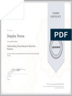 Understanding Clinical Research Course Certificate