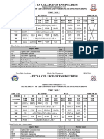 Aditya College ECE Time Table Section A