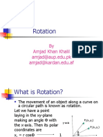 Rotation: by Amjad Khan Khalil Amjad@aup - Edu.pk Amjad@kardan - Edu.af