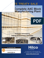 Private Treaty Sale: Complete AAC Block Manufacturing Plant