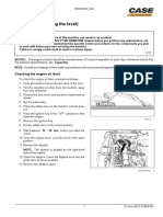 Engine Oil (Checking The Level) : Warning