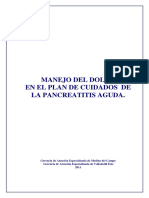 Manejo Del Dolor en La Pancreatitis Aguda 2014