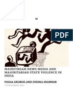 Mainstream News Media and Majoritarian State Violence in India - The Polis Project