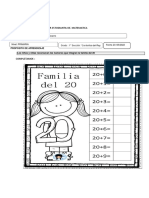 ACTIVIDAD ESCOLAR ESTUDIANTIL DE MATEMATICAS - Familia Del 20 - 13 - 05 - 22 - Corderitos