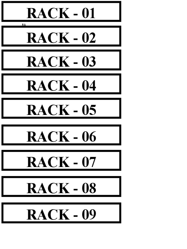 Rack | PDF