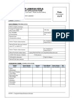 Contoh Form Data Pribadi Karyawan
