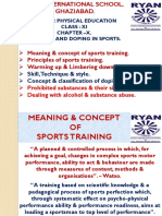 Class Xi, Chapter-10, Training and Doping in Sports.