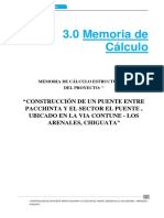 03 Memoria de Calculo Puente Contune Arenales