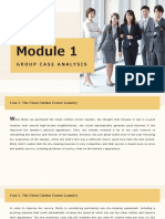 Module 1 Group Case Analysis: Clean Laundry, Rafting Company, Parking Lot Projects