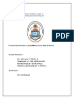 Presentation Report: Data Warehouse-Star Schema: Punjab University College of Information and Technology