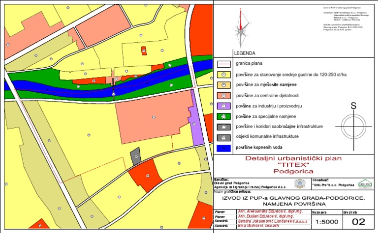02.izvod Iz Pup-A-glavnog Grada-Podgorice Namjena Povrsina | PDF