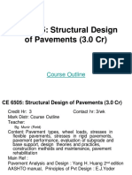 CE 6505: Structural Design of Pavements (3.0 CR) : Course Outline