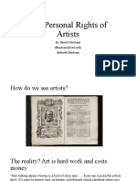 The Personal Rights of Artists Powerpoint, Fincham