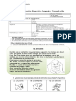 Evaluación Diagnóstica de Lenguaje 1