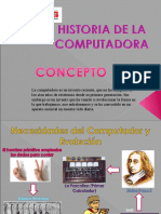 Historia evolución computadoras