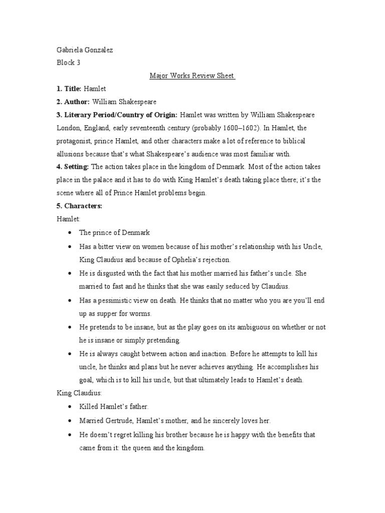 Major works data sheet 5 essay 05 image