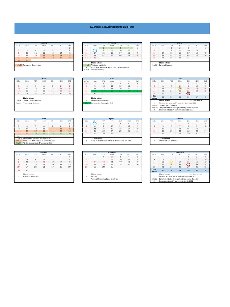 Calendario UAB UEMG 2022 Site 1 PDF
