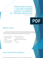 Laporan Penyuluhan Penyakit Jantung Koroner Di Puskesmas Klangenan (F1. Promosi Kesehatan)