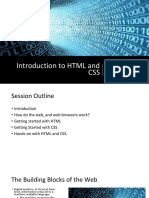 Introduction To HTML and CSS: Arts and Humanities in The Digital Age 2018 Chase DTP Dr. Paul Gooding @pmgooding