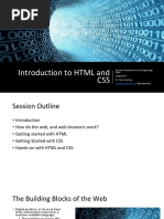 Introduction To HTML and CSS: Arts and Humanities in The Digital Age 2018 Chase DTP Dr. Paul Gooding @pmgooding