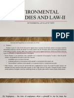 Environmental law and tort liability