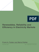 Renewables, Reliability and Efficiency in Electricity Markets