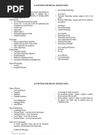 Accounting For Special Transactions