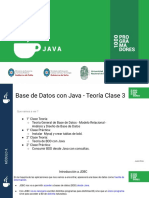 Base de Datos Con Java - Teoria Clase 3 y 4