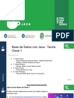 Base de Datos Con Java- Teoria Clase 1 y 2