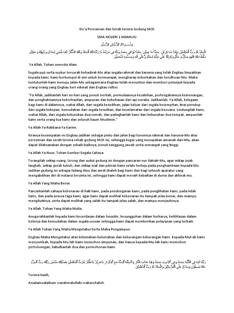 Doa Peresmian Gedung Kantor Baruka Willy Wonka - IMAGESEE