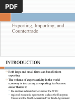 Exporting, Importing, and Countertrade