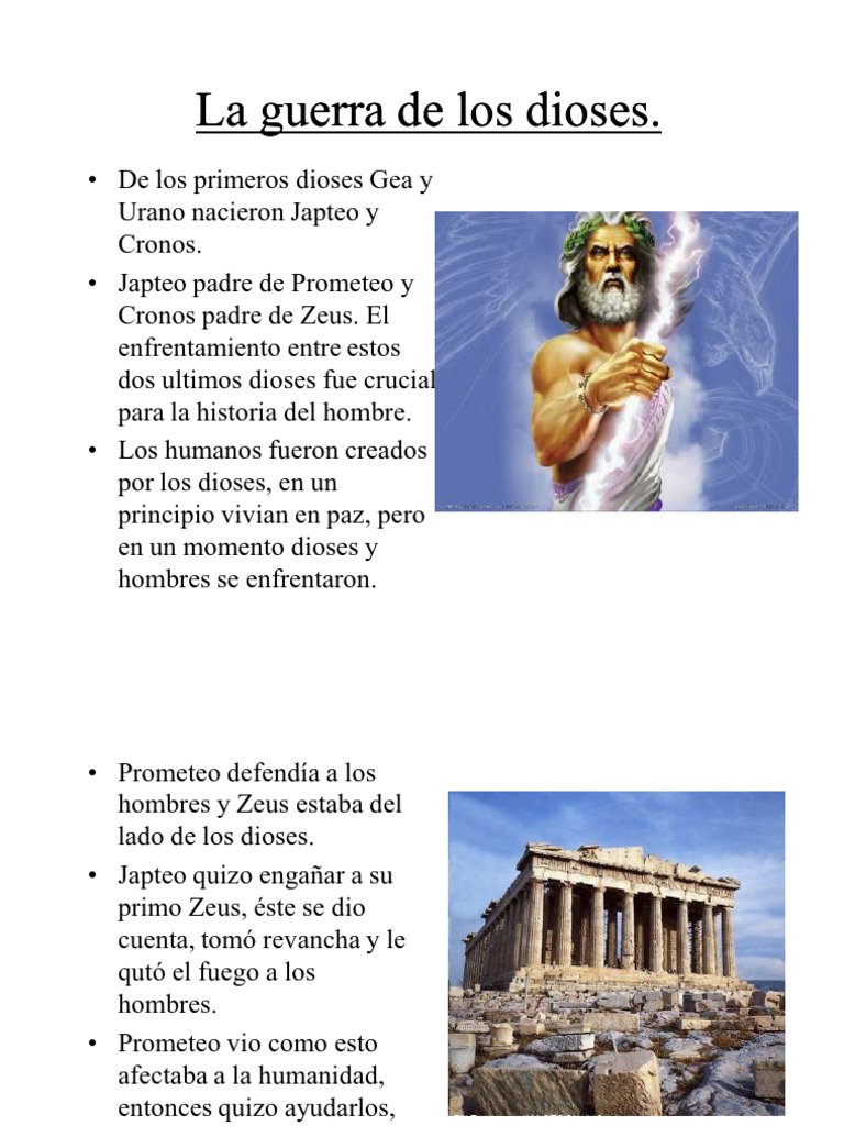 La Guerra de Los Dioses. | PDF