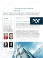 Leading Organizational Transformation: The View From The Top