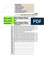Matematika IV Matematika: Setel Mapel Setel Kelas Nama Mapel