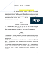 Alterações ao Código Comercial