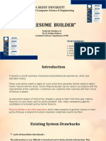 " Resume Builder": Malla Reddy University