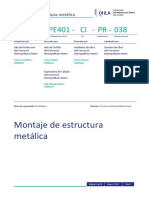 Procedimiento de Montaje de Estructura Metálica - Rev.9