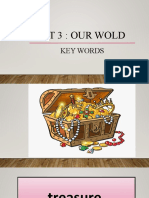 Unit 3: Our Wold: Key Words