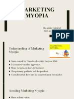 Marketing Myopia: by Ankita Gaikwad Roll No. 2021023