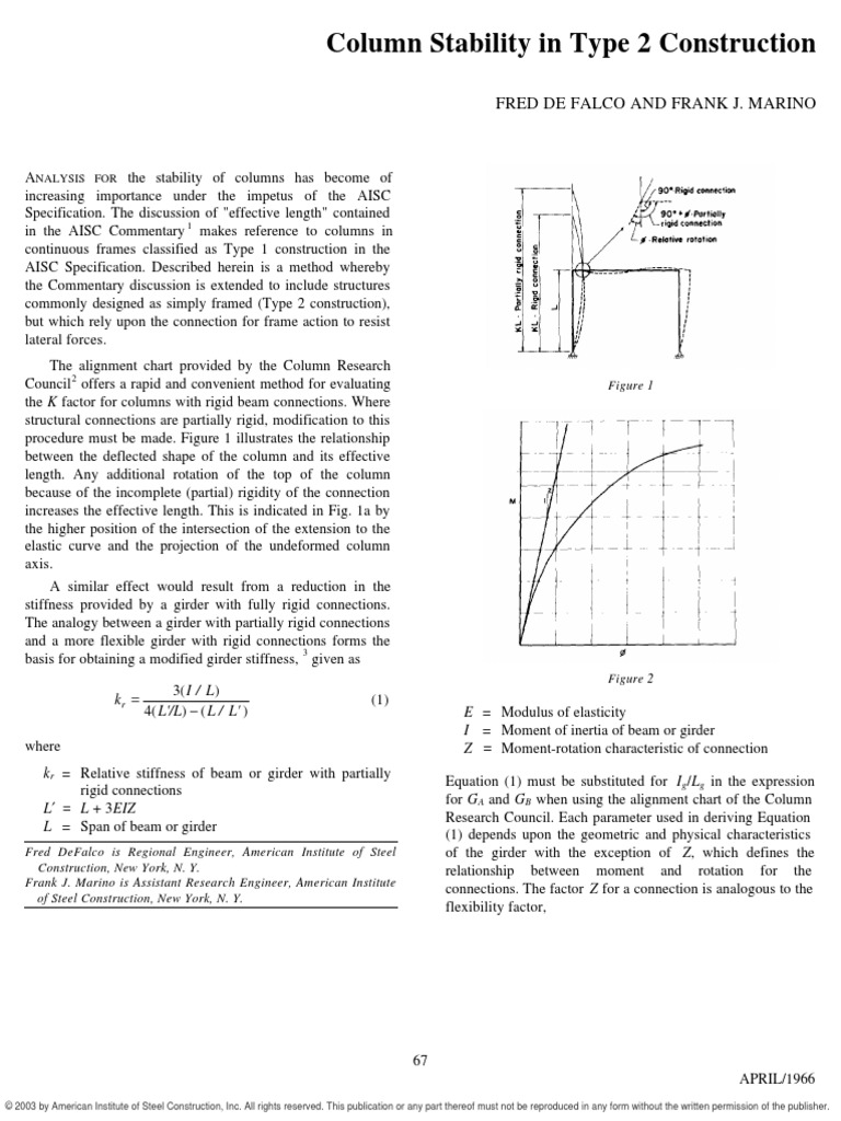 Column Stability Type-2 Construction | PDF | Beam (Structure) | Stiffness