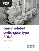 Gas-Insulated Switchgear Type 8DN8: Technical Data