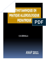 Antihistaminiques en Pratique Allergologique Pediatrique