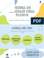 Prueba de Lenguaje Oral Plon-R