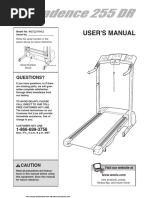 Weslo Cadence 255 DR Users Manual EN