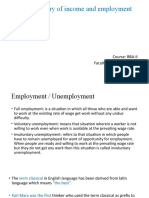 Classical Theory of Income and Employment Determination