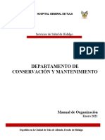 Manual de Organización Mantenimiento 2021