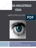 Fiziologia analizatorului vizual - Rogojină Ioana